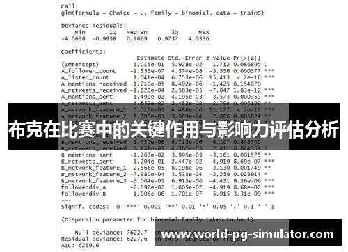 布克在比赛中的关键作用与影响力评估分析